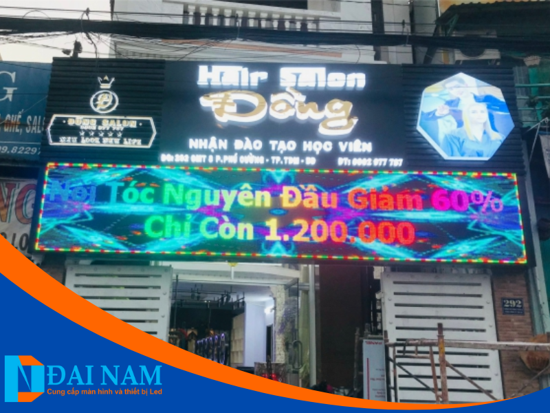 Bảng hiệu led ma trận salon tóc, nail