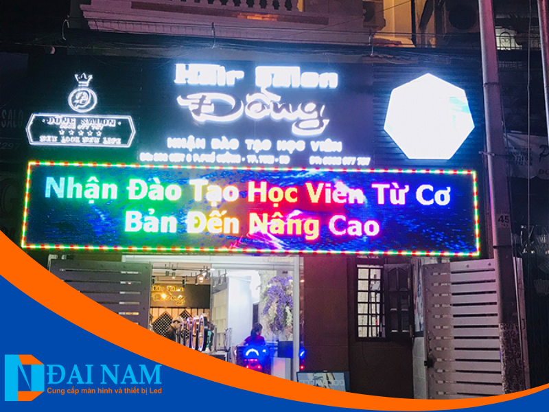 Bảng hiệu led ma trận salon tóc, nail