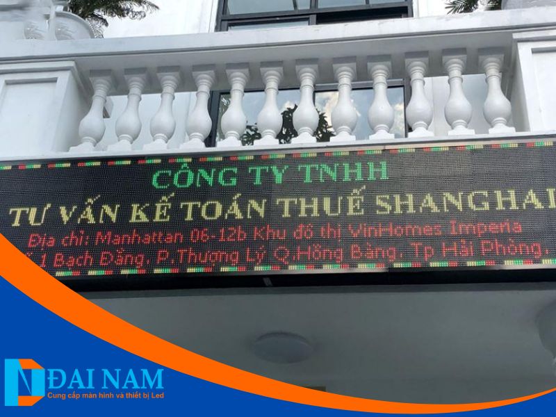 Bản hiệu led điện tử cho công ty, nhà xưởng, khu chế xuất